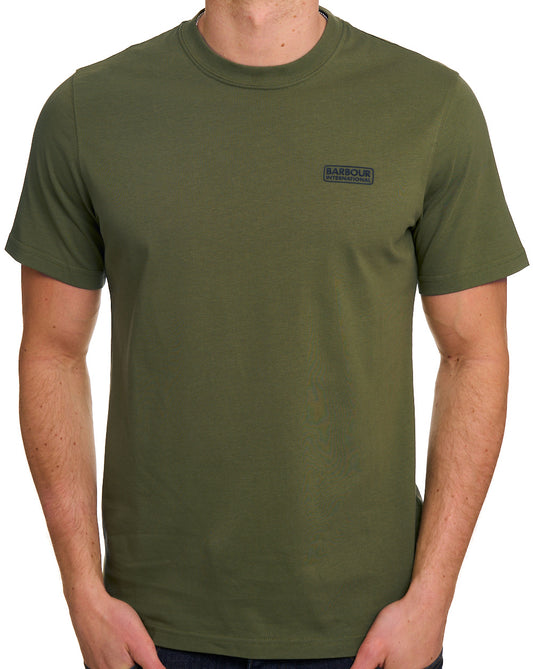 Barbour International Barbour International Small Logo T Shirt Cable Olive