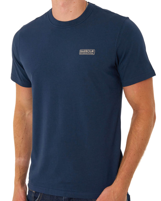 Barbour International Barbour International Small Logo T Shirt Navy Blazer