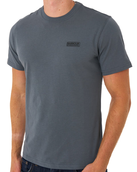 Barbour International Small Logo T Shirt Washed Charcoal