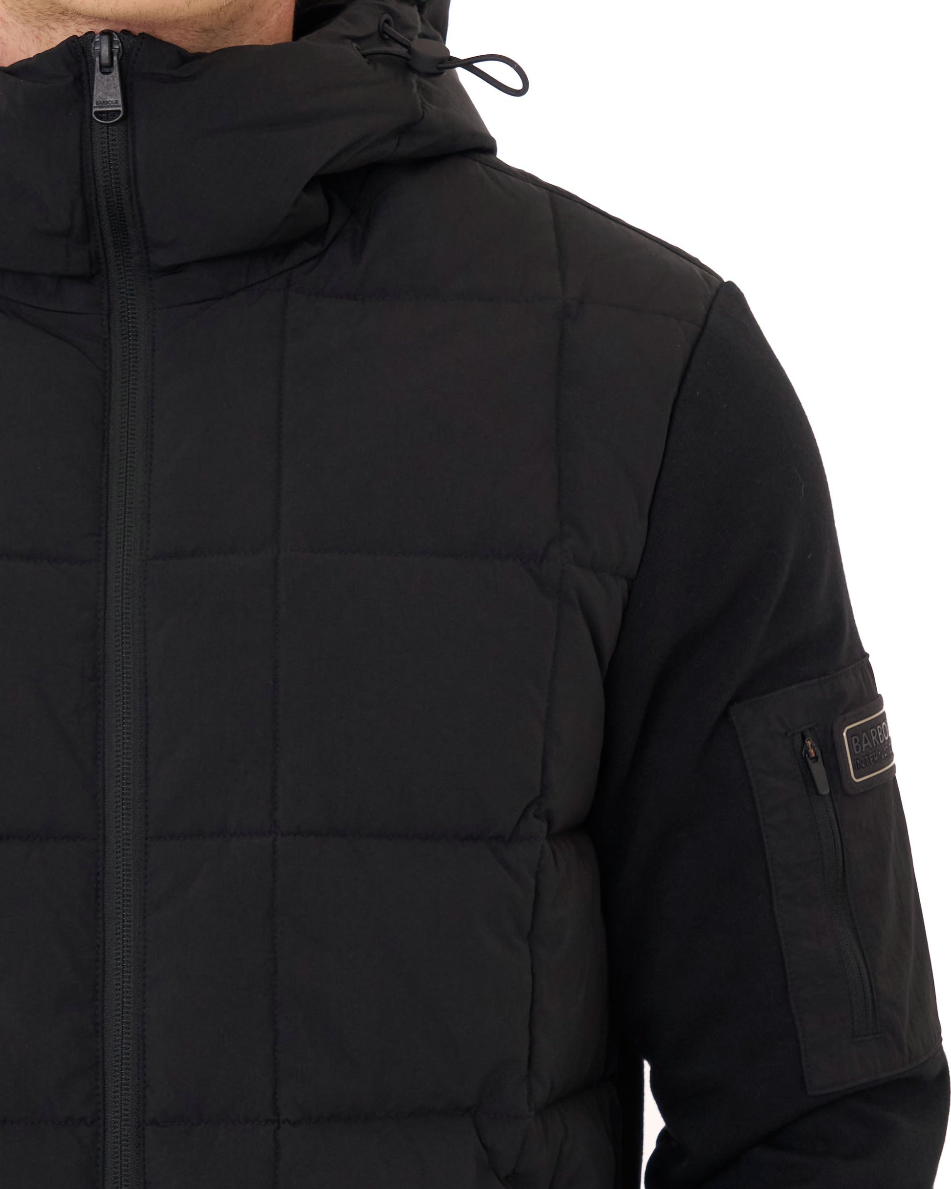 Barbour International Tanfield Quilted Sweat Black