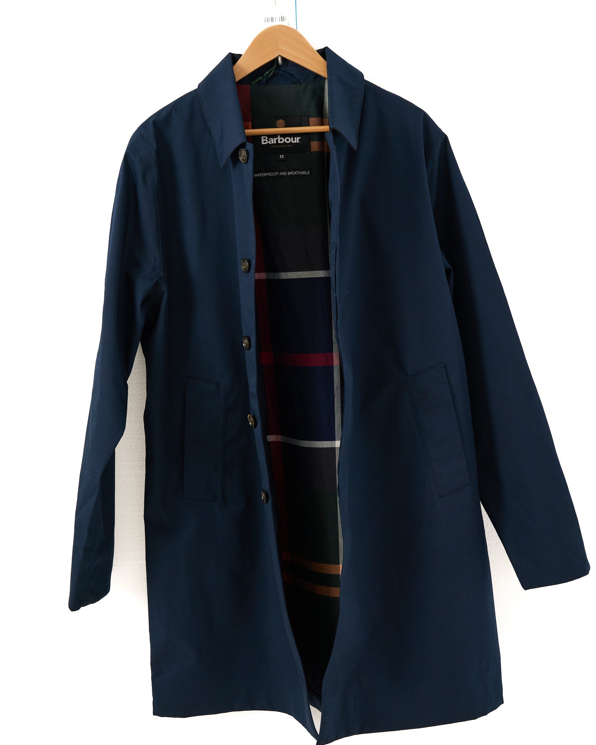 Barbour Lorden Waterproof Mac Navy