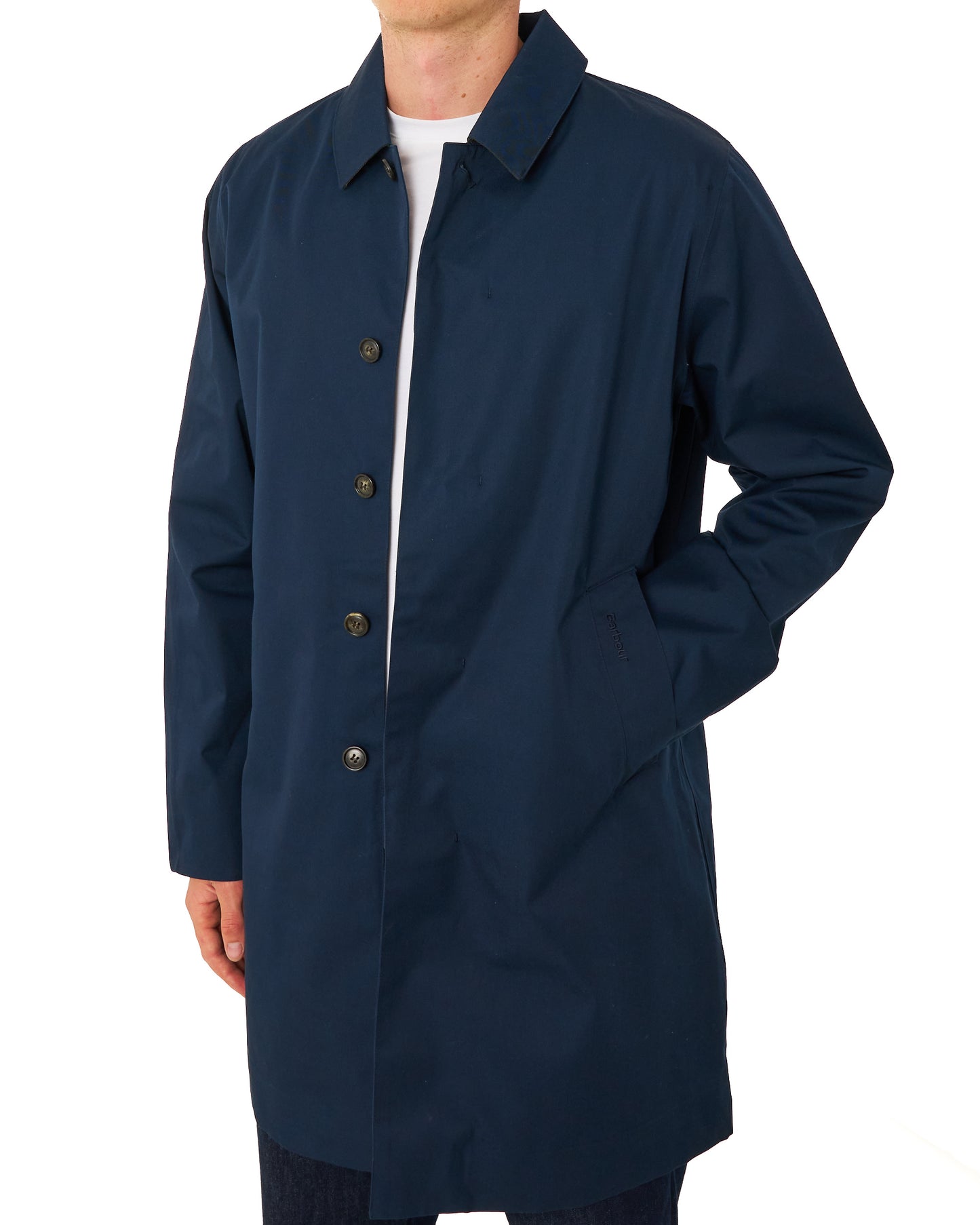 Barbour Lorden Waterproof Mac Navy