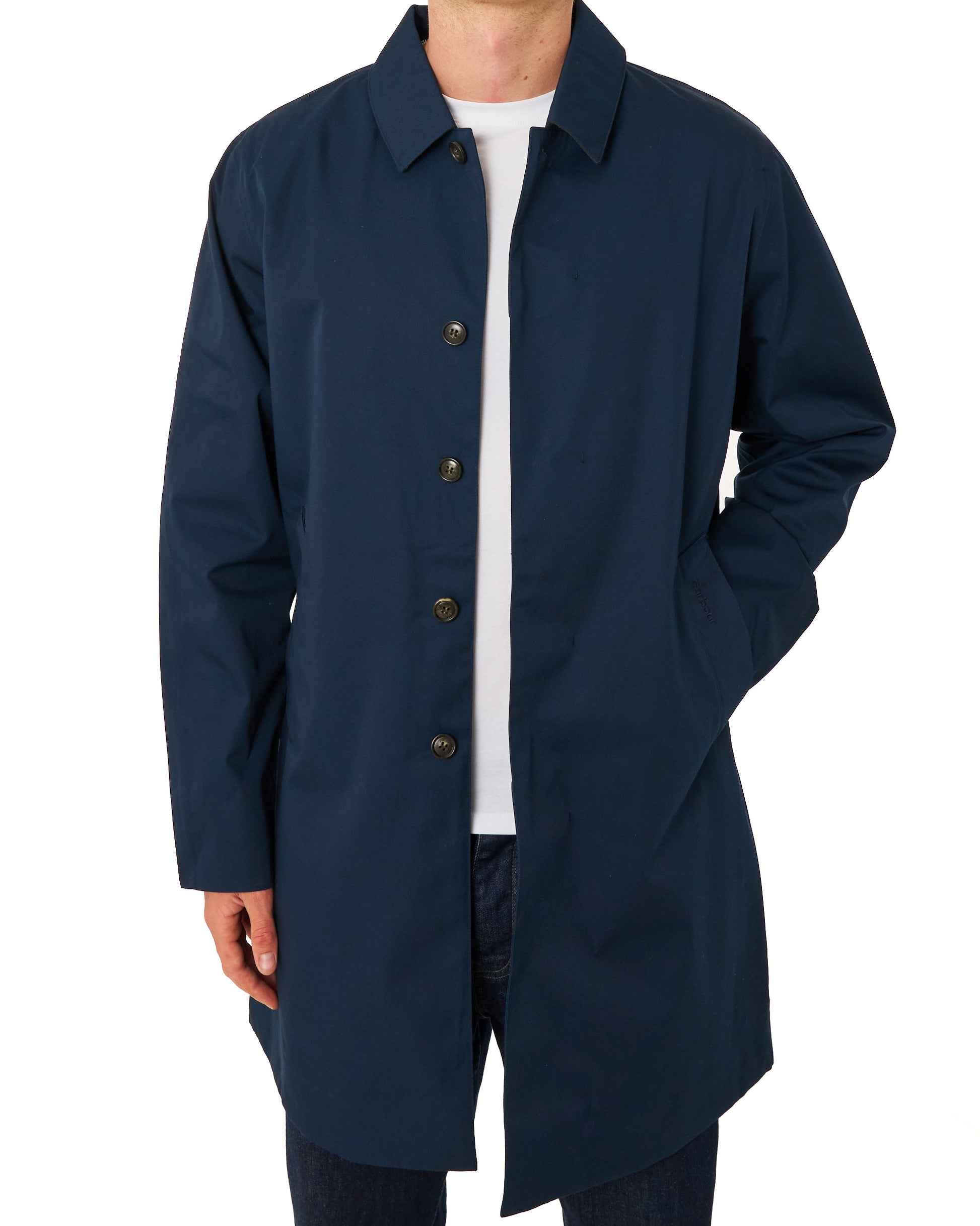 Barbour Lorden Waterproof Mac Navy