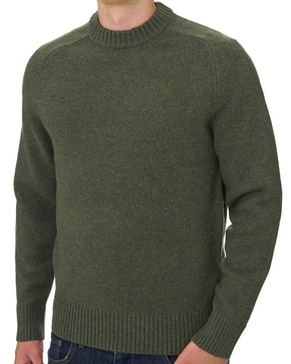 Barbour Newton Crew Knit Jumper Mid Olive