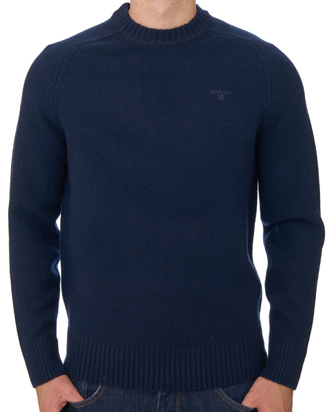 Barbour Newton Crew Knit Jumper Navy