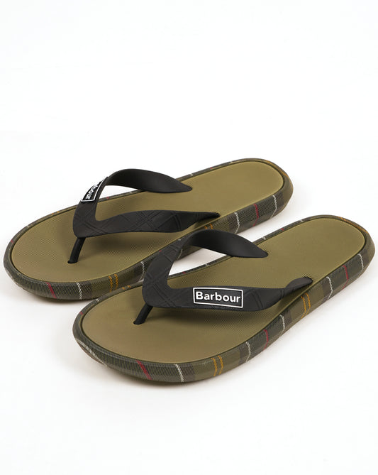 Barbour Barbour Oakdale Sandals Olive/Classic Tartan