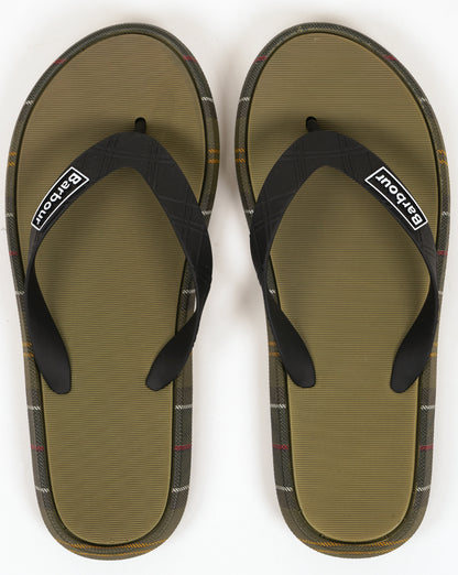 Barbour Oakdale Sandals Olive/Classic Tartan
