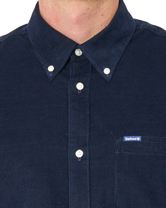 Barbour Barbour Ramsey Tailored Cord Shirt Navy