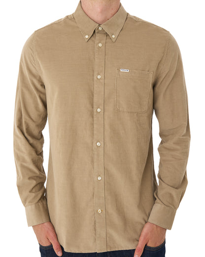 Barbour Ramsey Tailored Cord Shirt Washed Stone