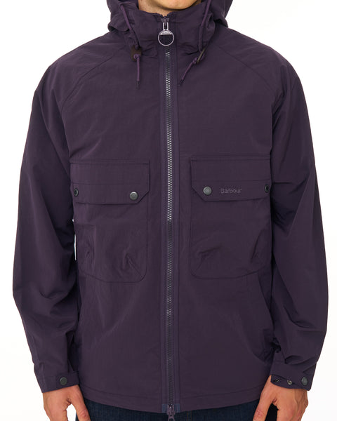 Barbour Re-Engineered Trows Showerproof Jacket Grape