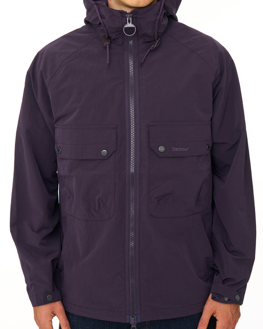 Barbour Barbour Re-Engineered Trows Showerproof Jacket Grape