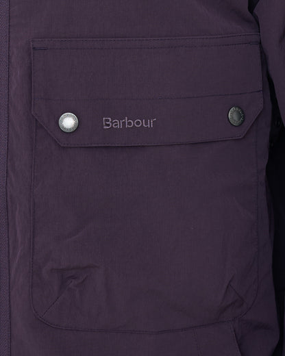 Barbour Re-Engineered Trows Showerproof Jacket Grape