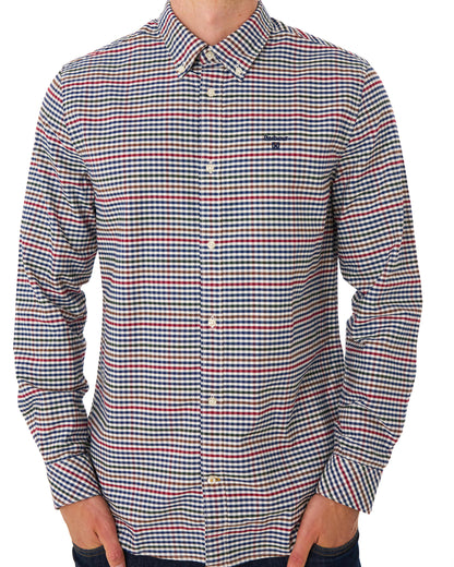 Barbour Rickwood Gingham Shirt Navy
