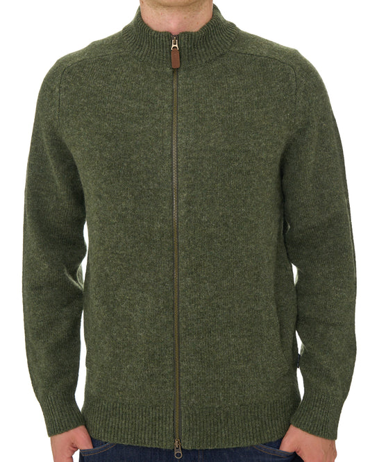 Barbour Barbour Talder Zip Through Knit Sage