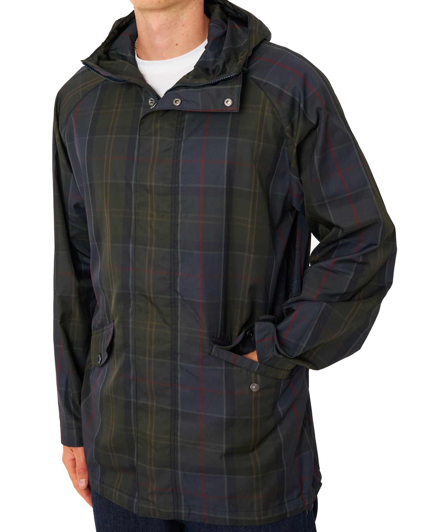 Barbour Tartan Showerproof Jacket Shadow Classic Tartan