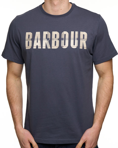 Barbour Thurford T Shirt Washed Navy