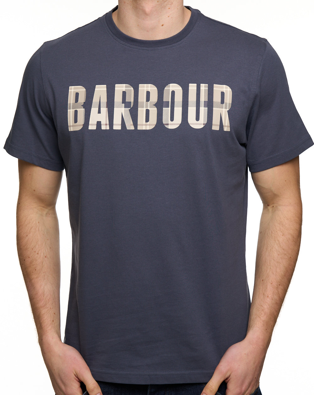 Barbour Thurford T Shirt Washed Navy
