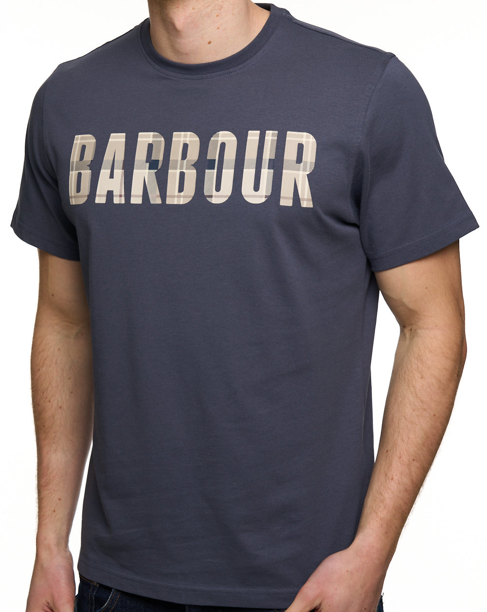Barbour Thurford T Shirt Washed Navy