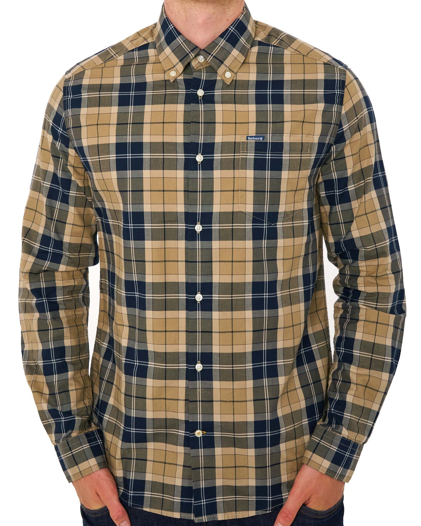 Barbour Wetherham Tailored Shirt Birchwood Dress Tartan