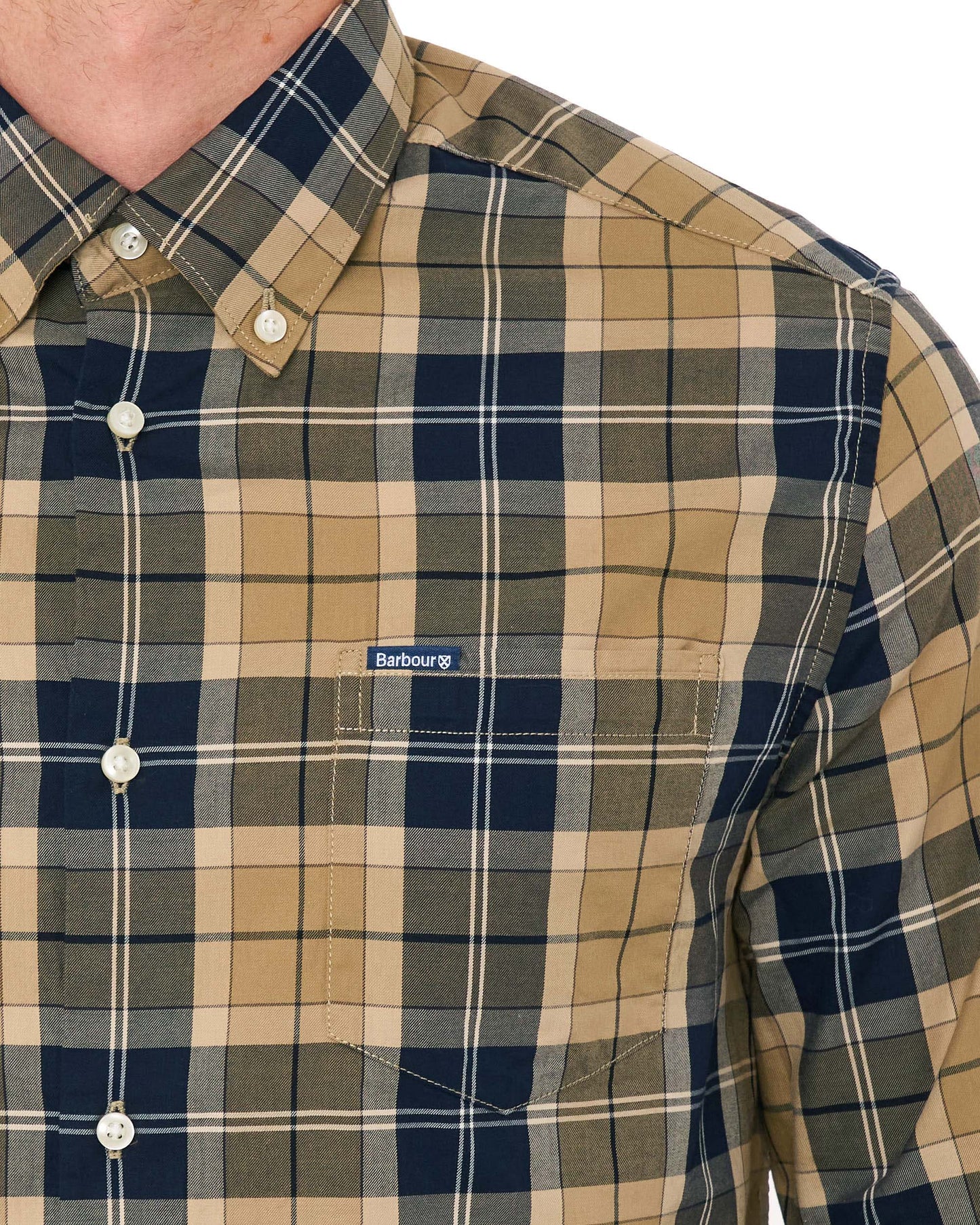 Barbour Wetherham Tailored Shirt Birchwood Dress Tartan