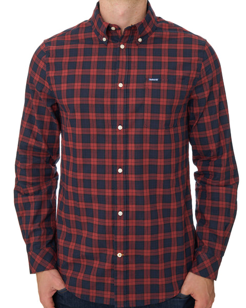 Barbour Windsor Tailored Checked Shirt Red
