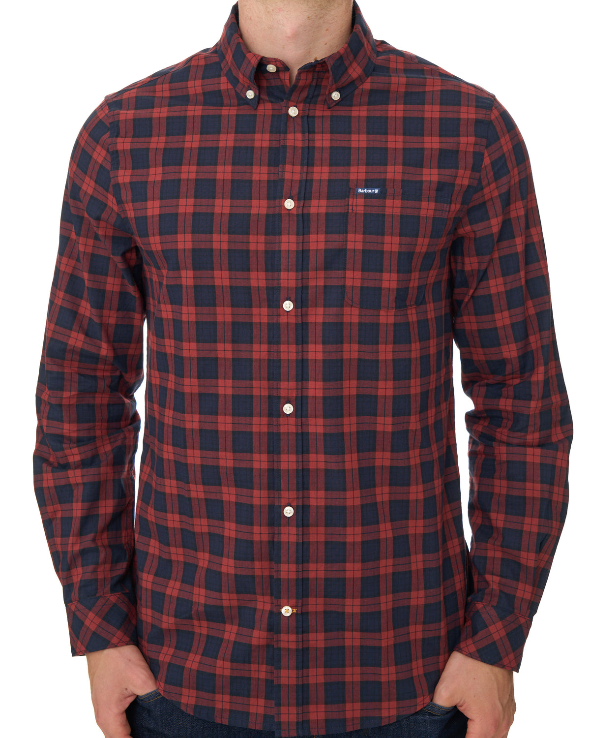 Barbour Windsor Tailored Checked Shirt Red