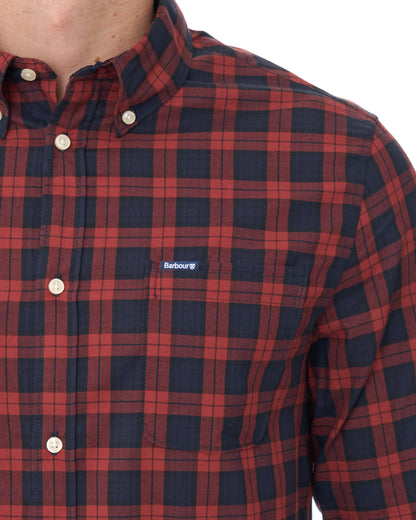 Barbour Windsor Tailored Checked Shirt Red