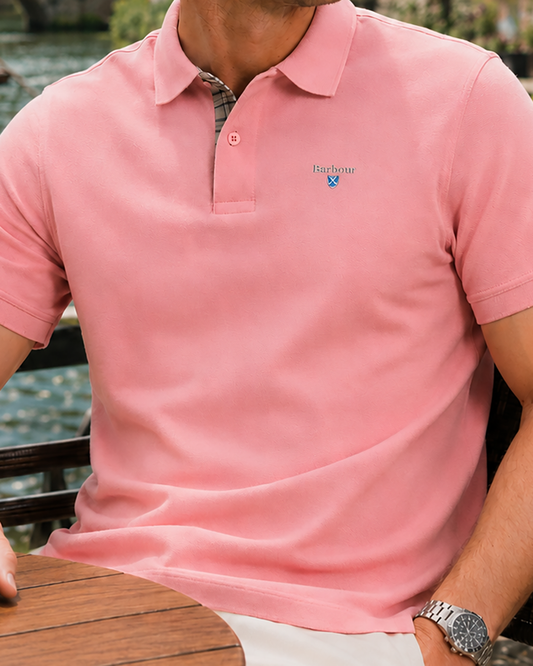 Barbour Barbour Tartan Pique Polo Mineral Pink