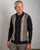 Gabicci Vintage Hanson Button Through Knit Black Nutmeg