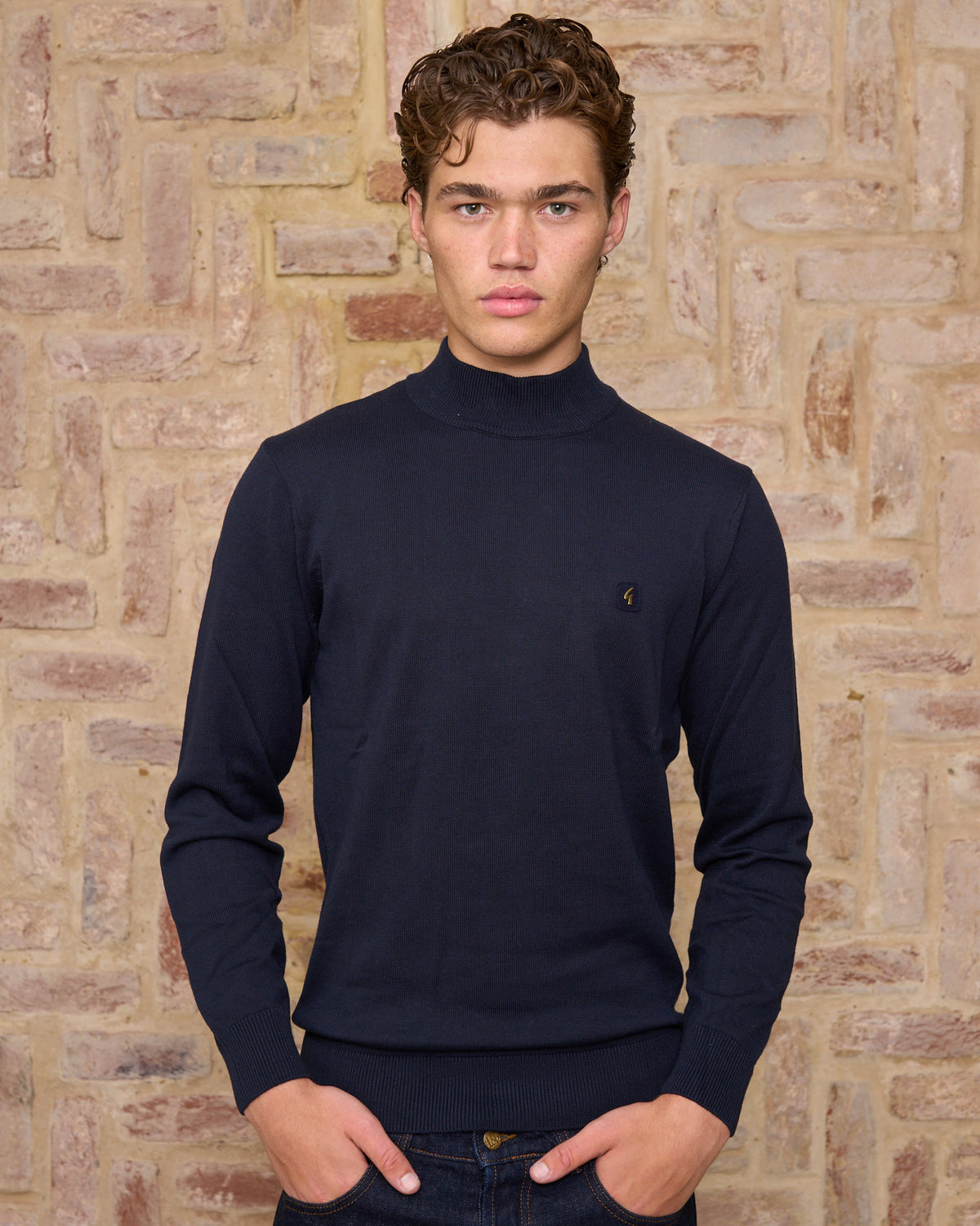 Gabicci Vintage Duke Turtle Neck Navy