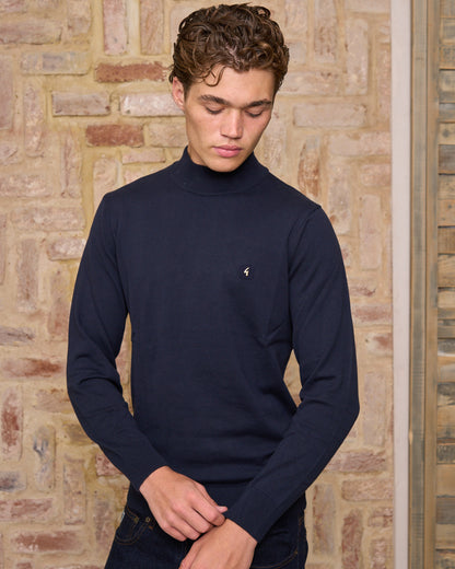 Gabicci Vintage Duke Turtle Neck Navy