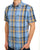 Ben Sherman Block Check SS Shirt Lake Blue