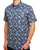 Ben Sherman Floral Bamboo Print SS Shirt Indigo