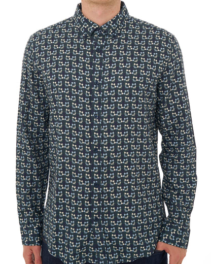 Ben Sherman Foulard Print Shirt Lotus Green