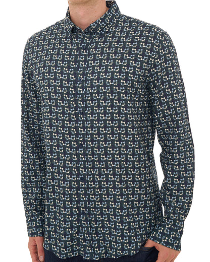 Ben Sherman Foulard Print Shirt Lotus Green