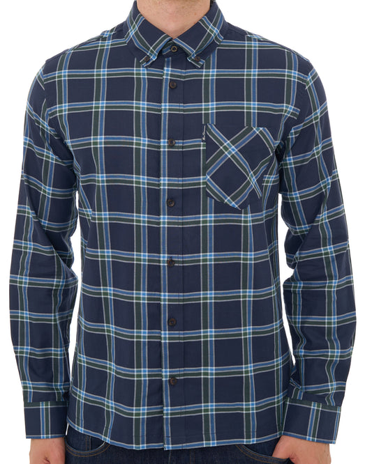 Ben Sherman Ben Sherman Grid Check Shirt Dark Navy