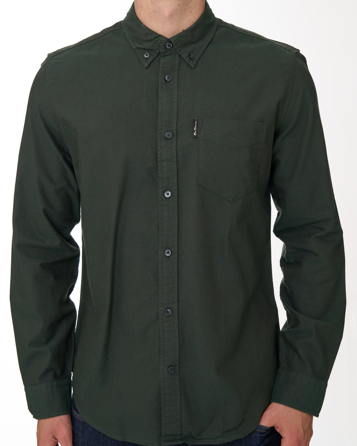 Ben Sherman Signature LS Oxford Shirt Lotus Green
