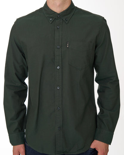 Ben Sherman Signature LS Oxford Shirt Lotus Green