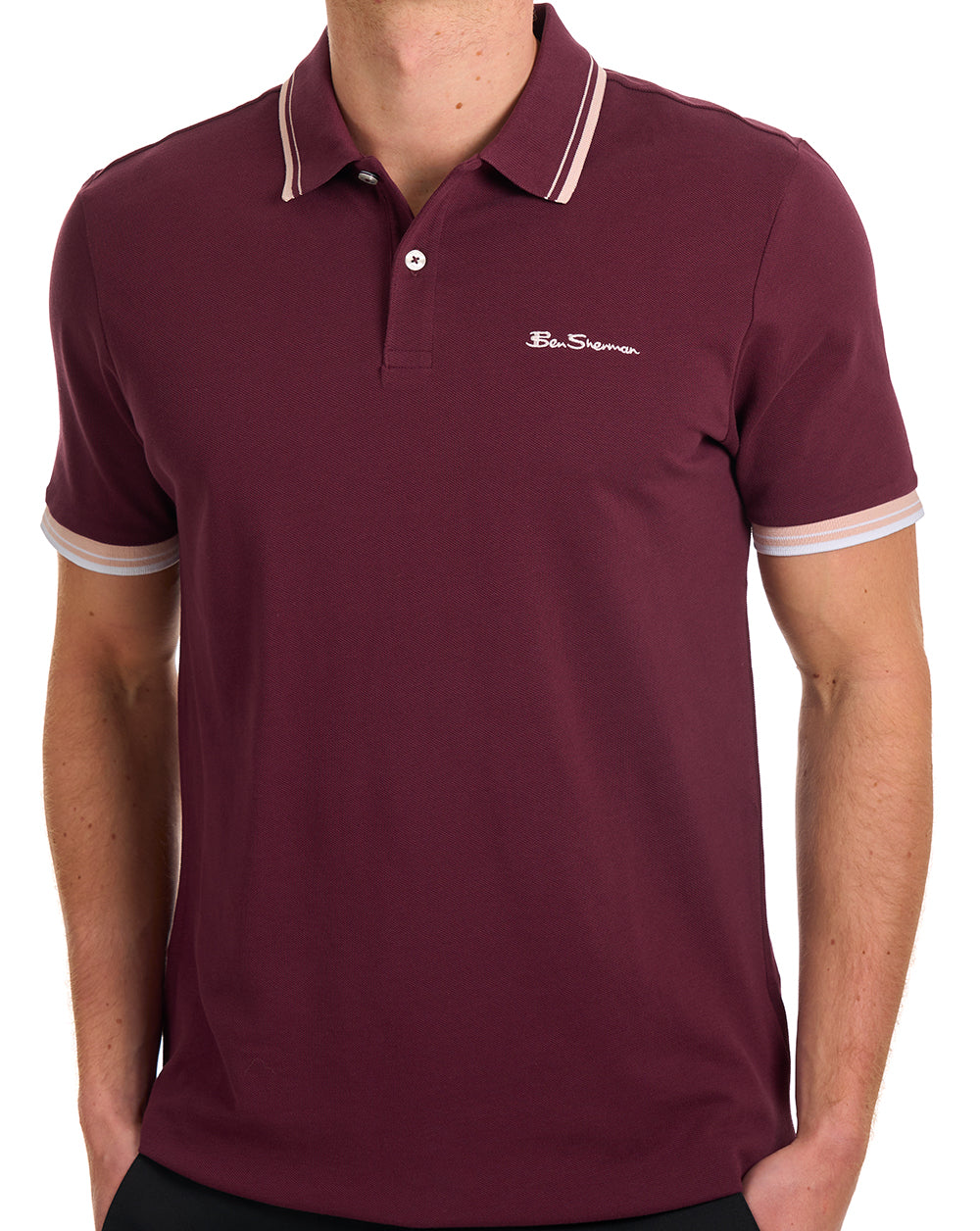 Ben Sherman Signature Pique Polo Aubergine