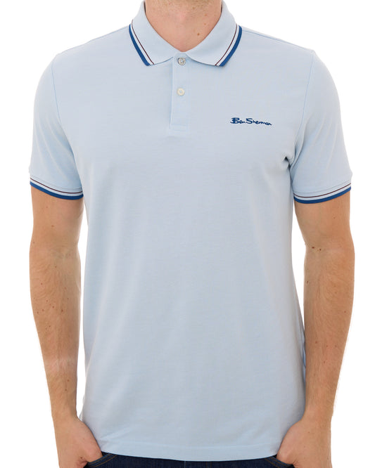Ben Sherman Ben Sherman Signature Pique Polo Blue Shadow
