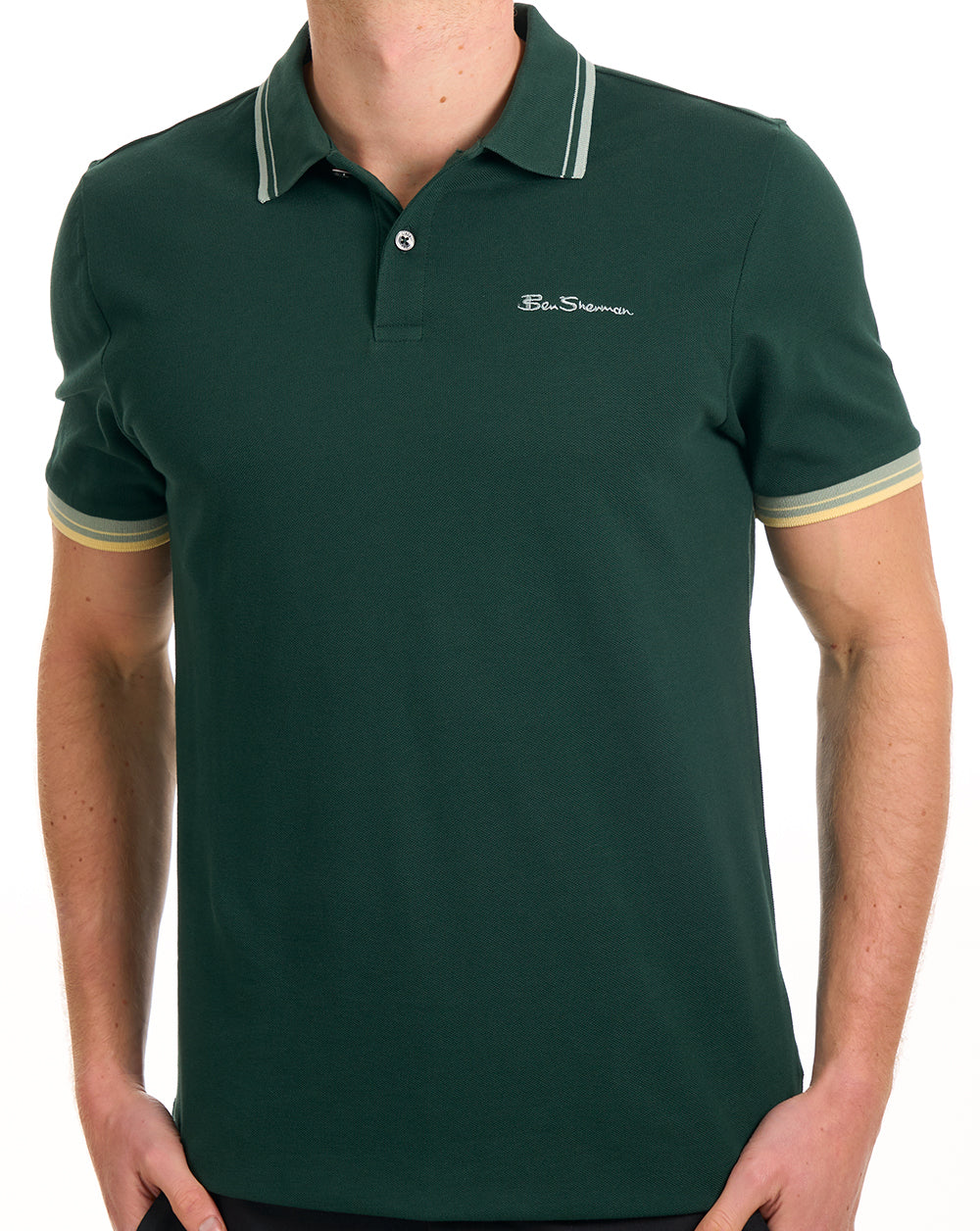 Ben Sherman Signature Pique Polo Forest Green