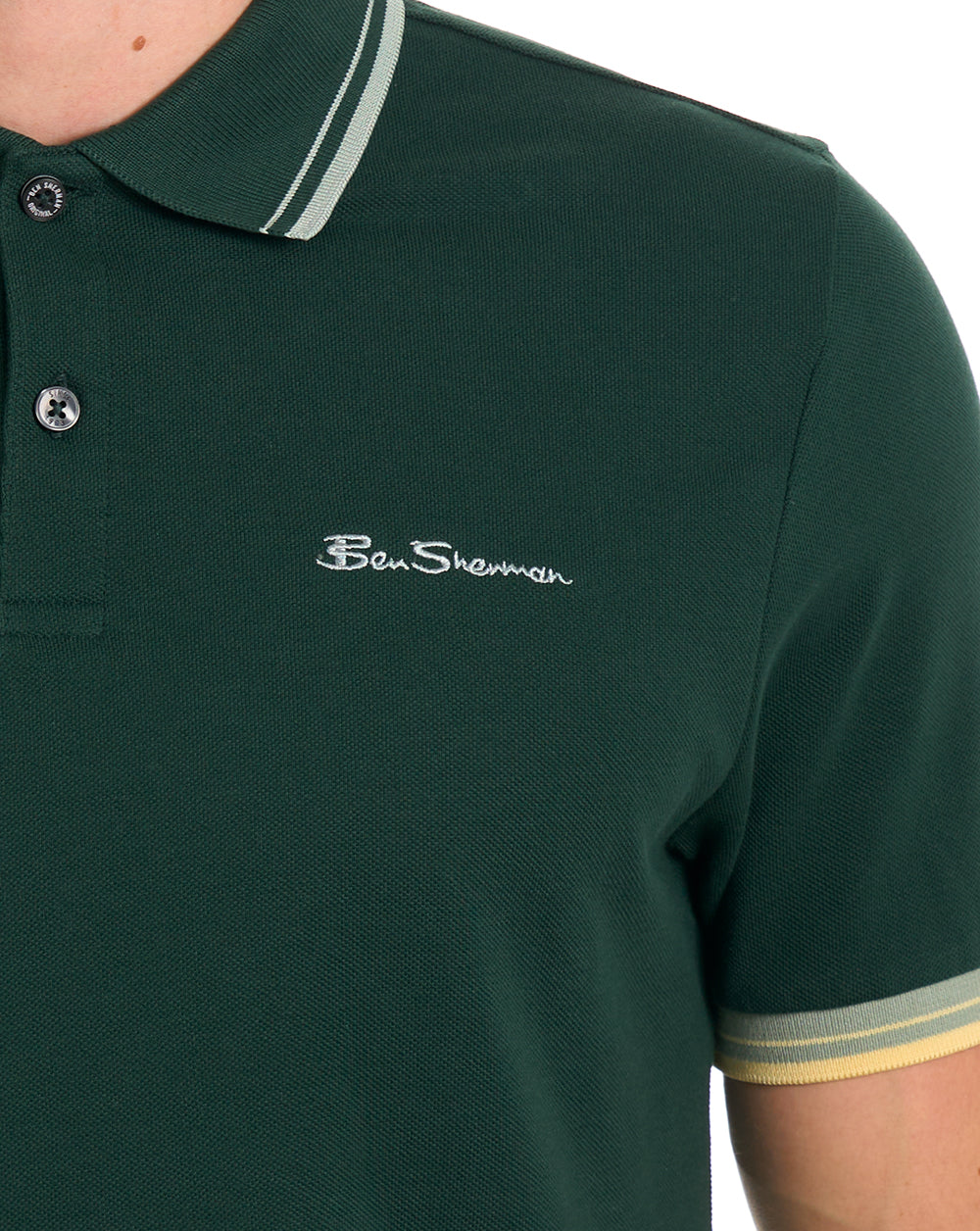 Ben Sherman Signature Pique Polo Forest Green