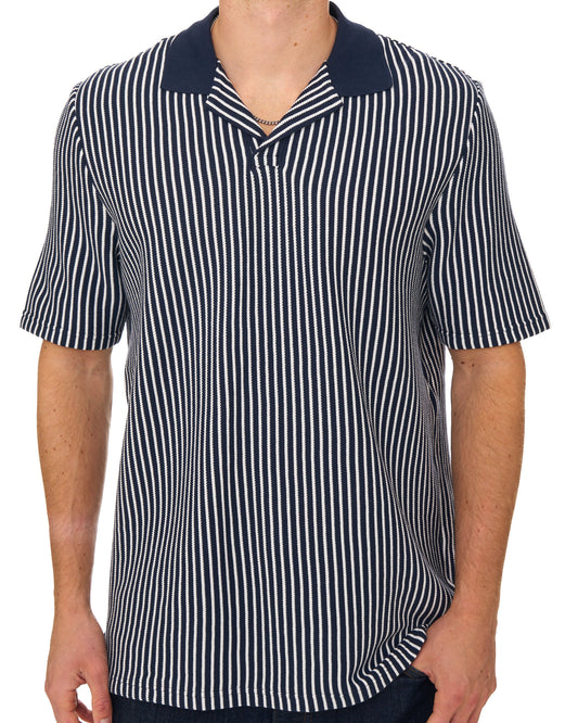 Ben Sherman Ben Sherman Vertical Stripe Polo Navy