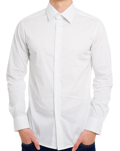 Benetton Poplin Slim Fit Shirt White