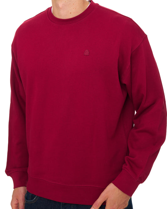 Benetton Benetton Logo Sweatshirt Tonal Burgundy