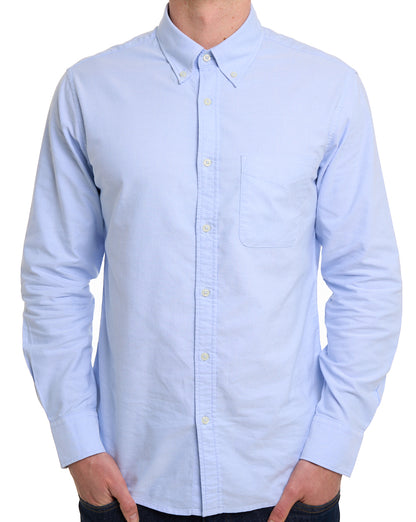 Benetton Oxford Cotton Shirt Sky Blue