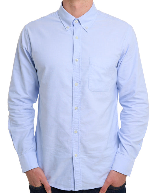 Benetton Benetton Oxford Cotton Shirt Sky Blue
