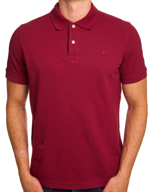 Benetton Benetton Polo Shirt Tonal Burgundy