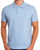 Benetton Polo Shirt Tonal Dusky Sky
