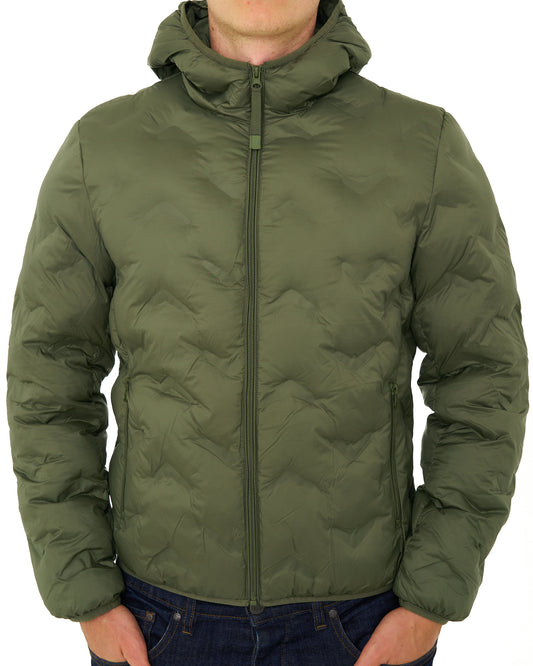 Benetton Benetton Quilted Hooded Jacket Khaki Green
